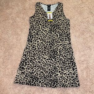 Float tank top cheetah print dress